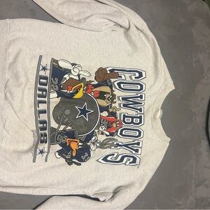Dallas Cowboys Looney Tunes Sweatshirt - Gray